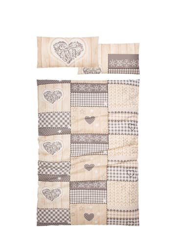 My Home Biber beddengoedset "Janine" beige