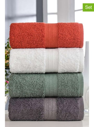 Colourful Cotton 4er-Set: Handtücher in Bunt