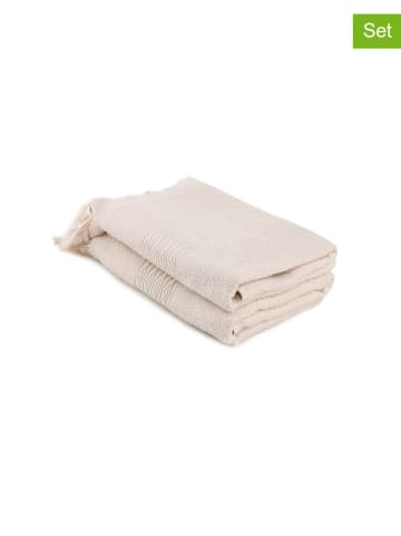 Colourful Cotton 2er-Set: Badetücher in Beige