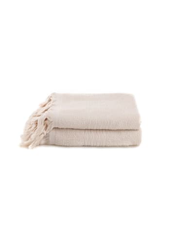 Colourful Cotton 2-delige set: badhanddoeken beige