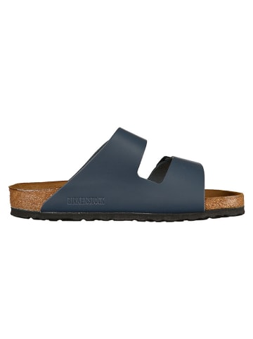 Birkenstock Leder-Pantoletten "Arizona" in Dunkelblau - Weite S