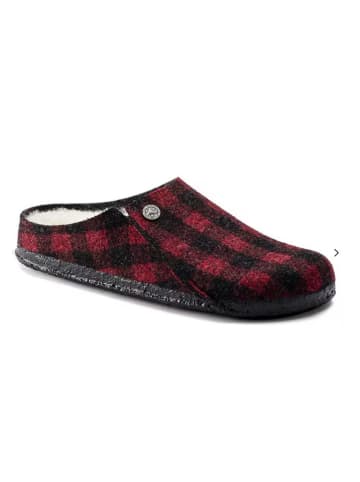 Birkenstock Hausschuhe "Zermatt Rivet" in Rot/ Schwarz