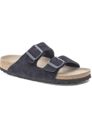 Birkenstock Leder-Pantoletten "Arizona" in Dunkelblau