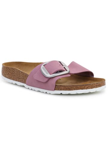 Birkenstock Skórzane klapki "Madrid" w kolorze jasnoróżowym
