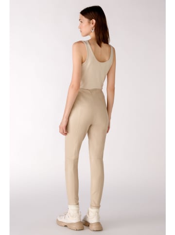 Oui Legginsy w kolorze beżowym