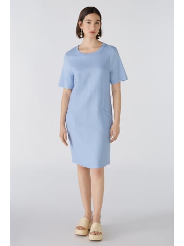 Oui Leinen-Kleid in Hellblau