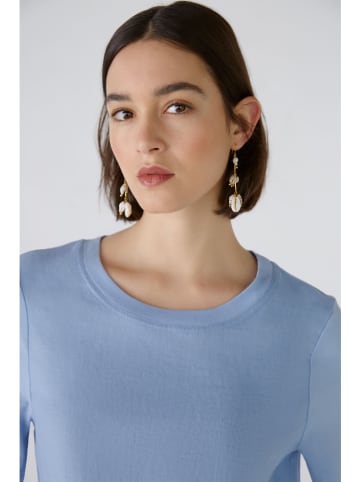 Oui Leinen-Kleid in Hellblau