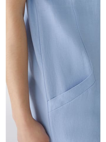 Oui Leinen-Kleid in Hellblau