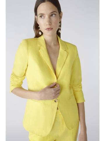 Oui Leinen-Blazer in Gelb