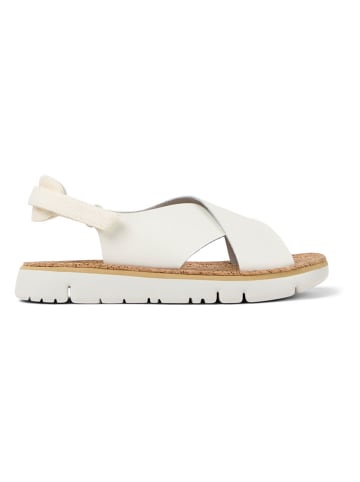 Camper Leder-Sandalen in Weiß