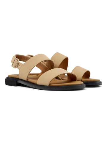 Camper Leder-Sandalen in Beige