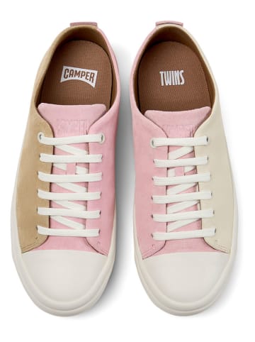 Camper Leren sneakers beige/lichtroze