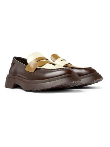 Camper Leren mocassins bruin/lichtbruin