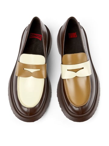 Camper Leren mocassins bruin/lichtbruin