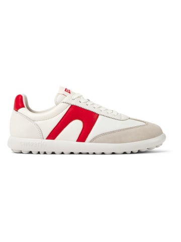 Camper Leder-Sneakers in Weiß/ Rot