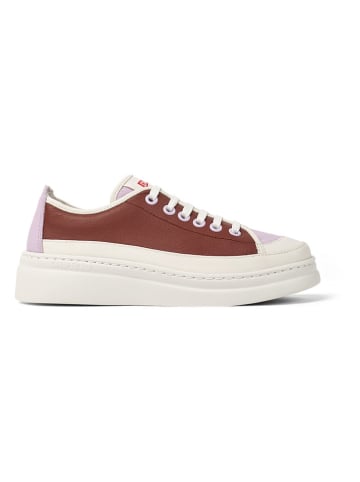 Camper Skórzane sneakersy w kolorze pomarańczowo-lawendowo-bordowym