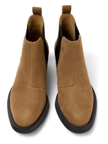 Camper Leren chelseaboots lichtbruin