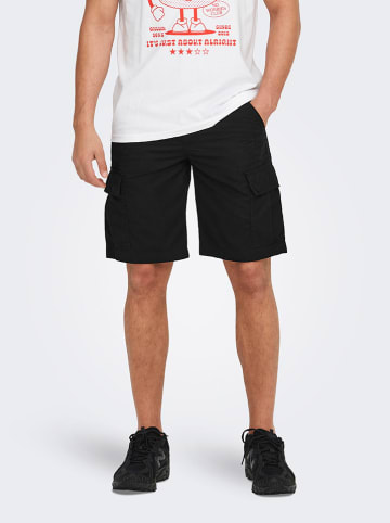 ONLY & SONS Cargoshorts in Schwarz