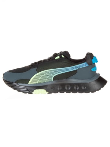 Puma Sneakers "WILD RIDER LS" grijs/blauw/geel