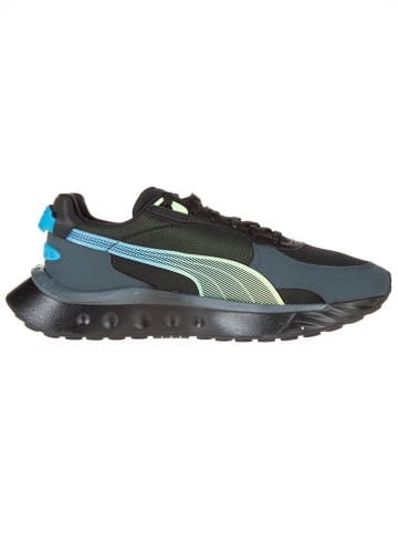 Puma Sneakers "WILD RIDER LS" grijs/blauw/geel