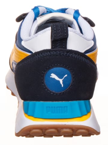 Puma Sneakersy "Rider FV Essentials" w kolorze niebiesko-żółto-białym