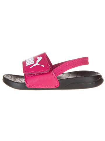 Puma Sandały "Popcat 20 Backstrap AC" w kolorze czarno-różowym
