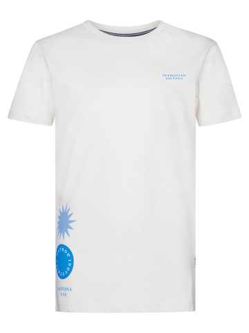 Petrol Industries Shirt in Weiß/ Blau