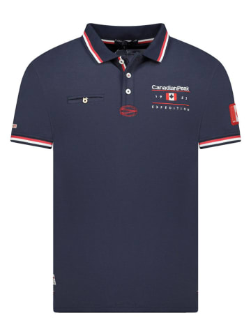 Canadian Peak Koszulka polo "Konbustybleak" w kolorze granatowym