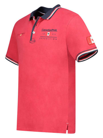 Canadian Peak Koszulka polo "Konbustybleak" w kolorze czerwonym