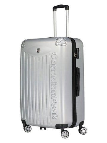 Canadian Peak 3-delige hardcase-trolleyset "Softlesseak" zilverkleurig