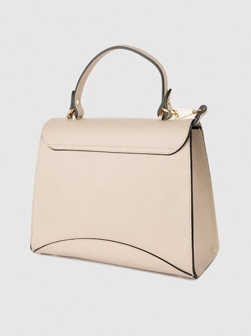 Victor & Hugo Paris Skórzana torebka "Winy" w kolorze beżowym - 29 x 22 x 11,5 cm