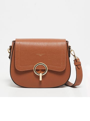 Victor & Hugo Paris Leren schoudertas "Silvia" lichtbruin - (B)23 x (H)18 x (D)7 cm
