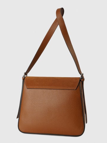 Victor & Hugo Paris Leren schoudertas "Nova" lichtbruin - (B)28 x (H)23 x (D)8 cm