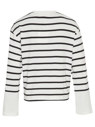 MOSS COPENHAGEN Pullover in Weiß/ Schwarz