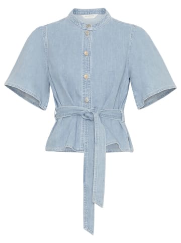 MOSS COPENHAGEN Jeans-Bluse in Hellblau