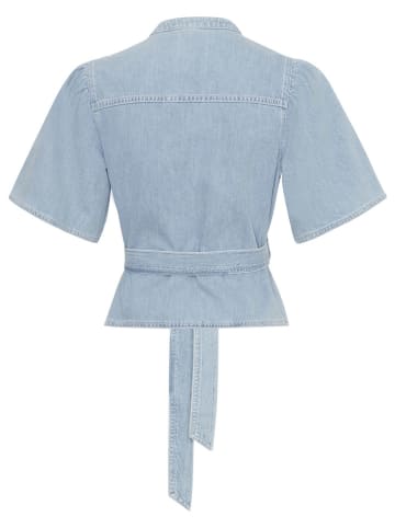 MOSS COPENHAGEN Jeans-Bluse in Hellblau