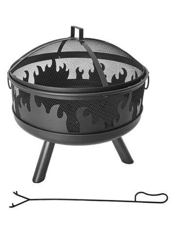 Garden Hero Feuerschale in Schwarz - (H)43 x Ø 61,5 cm