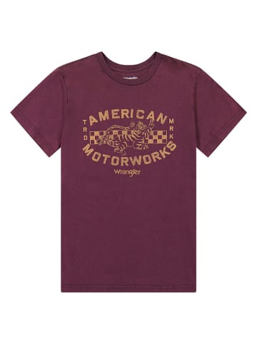 Wrangler Shirt auberginekleurig