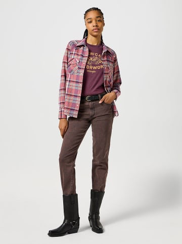 Wrangler Koszulka w kolorze ciemnofioletowym