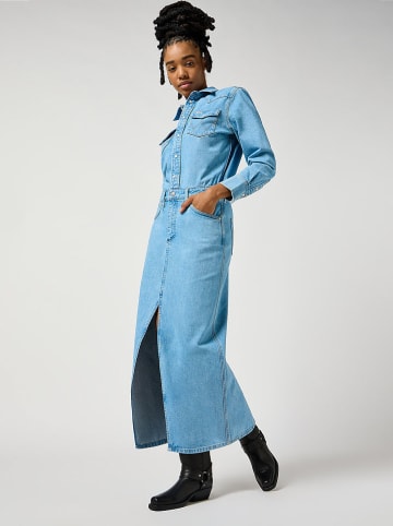 Wrangler Jeans-Kleid in Hellblau