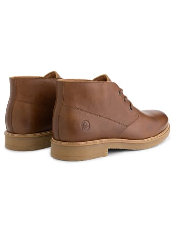 TRAVELIN' Leder-Schnürschuhe "Ryhall" in Hellbraun