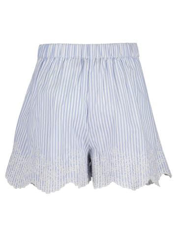 Blue Seven Short lichtblauw/wit