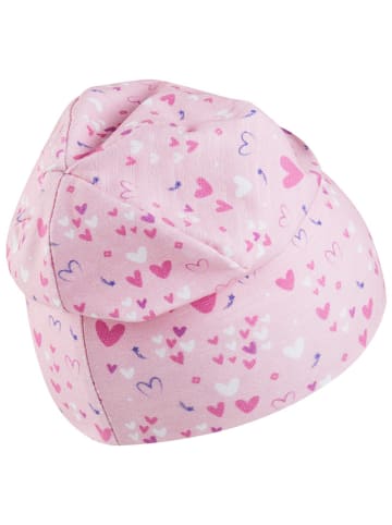 Sterntaler Beanie "Herzen" in Rosa