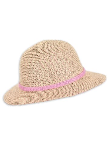 Sterntaler Strohhut "Pailletten" in Beige/ Rosa