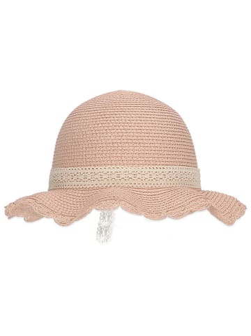 Sterntaler Strohhut "Spitze" in Rosa/ Beige