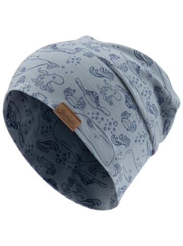 Sterntaler Beanie "Wassertiere" in Blau