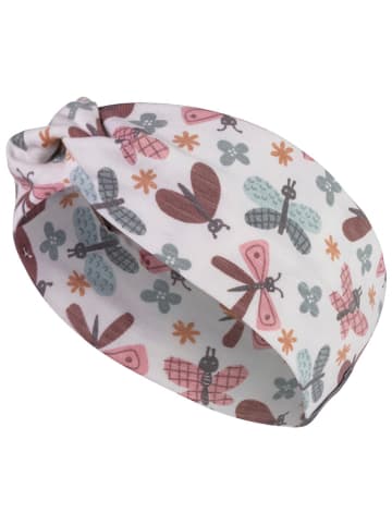 Sterntaler Hoofdband "Vlinders" wit/meerkleurig