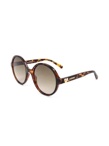 Love Moschino Damskie okulary przeciwsłoneczne w kolorze brązowo-szarym