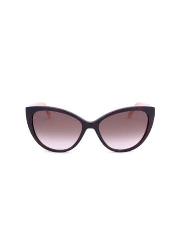 Love Moschino Damskie okulary przeciwsłoneczne w kolorze czarno-jasnobrązowym