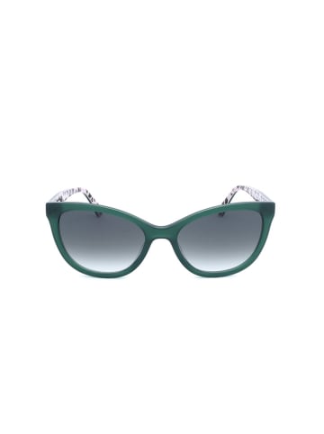 Love Moschino Damskie okulary przeciwsłoneczne w kolorze zielono-niebieskim